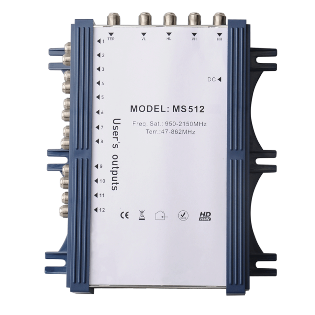 Stand Alone Satellite Multiswitch MS512