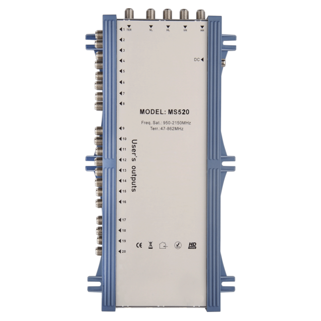 Stand Alone Satellite Multiswitch MS520