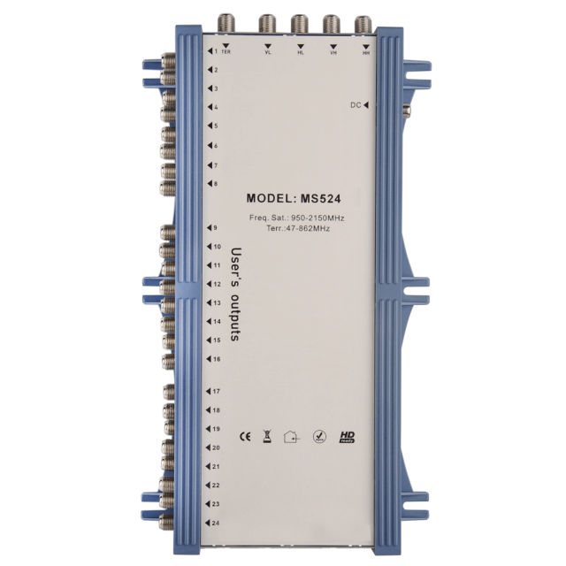 Stand Alone Satellite Multiswitch MS524